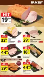 Intermarche gazetka tydzień 34 Strona 18: Wątrobianka wędzona ZYGUŁA €18,99, Szynka jak dawniej HAGA €44,99