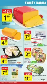 Intermarche gazetka tydzień 34 Strona 22: Ser Brie z orzechami President €4,99, Jaja z chowu na wolnym wybiegu FARMIO €11,99