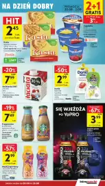 Intermarche gazetka tydzień 34 Strona 23: Danie Serek €2,99, Śmietanka UHT ŁACIATA 30% €7,99