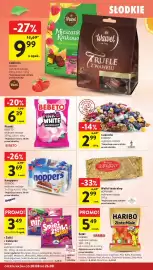 Intermarche gazetka tydzień 34 Strona 28: Pianki BEBETO €6,39, Żelki HARIBO Złote Misie €5,49