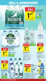 Intermarche gazetka tydzień 34 Strona 32: Woda mineralna NAŁĘCZOWIANKA €1,59, Woda źródłana ŻYWIEC ZDRÓJ €1,79