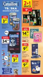Intermarche gazetka tydzień 34 Strona 36: Karma dla kota CANAILLOU €3,49, Karma dla kota BRIT wybrane rodzaje €9,99