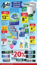 Intermarche gazetka tydzień 34 Strona 38: Ręcznik papierowy APTA Long €8,99, Chusteczki do prania APTA Colour Absorber €3,66