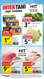Intermarche gazetka tydzień 34 Strona 44: Kalafior €5,99, łopatka wieprzowa bez kości €9,99