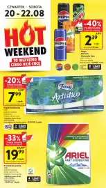 Intermarche gazetka tydzień 34 Strona 6: Pepsi Mirinda Mountain Dew €2,39, Proszek do prania ARIEL wybrane rodzaje €19,99