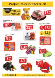 Catalog Supeco Pagină 12: Comtim carne tocată de porc €14,90, Roșii prunișoare România €4,79