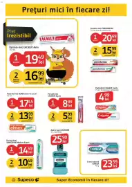 Catalog Supeco Pagină 24: Elmex pastă de dinți junior €13,99, Colgate periua dinti zig za €5,99