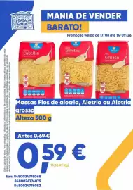 Folheto Casa Cheia Página 2: Massas Fios de aletria, Aletria ou Aletria grossa Alteza €0,59
