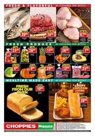 Choppies catalogue Page 16: AVOCADO €7,99, Red Apples €24,99