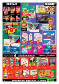 Choppies catalogue Page 10: Johnson's Baby Jelly €49,99, ALWAYS Pantyliners €20,99