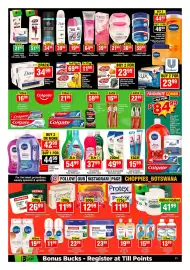 Choppies catalogue Page 11: HEAD & SHOULDER Shampoo €49,99, PROTEX Soap €11,99