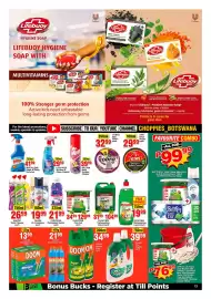 Choppies catalogue Page 13: DOOM Mosquito Coil €13,99, CHOPPIES Window & Glass Cleaner €29,99