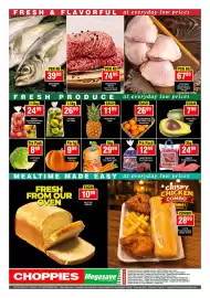 Choppies catalogue Page 16: AVOCADO €7,99, Red Apples €24,99