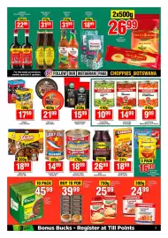 Choppies catalogue Page 5: Nando's Peri-Peri Sauce €31,99, CHOPPIES Processed Peas €10,99