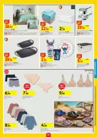 Folheto Auchan semana 34 Página 47: Tabuleiro Grelhador Bioflon €19,99, Jogo de Cama ACTUEL €16,99