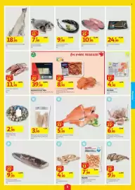 Folheto Auchan semana 34 Página 5: Red Fish Grande S/ Cabeça €5,99, Pota Congelada Inteira €4,99