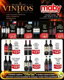 Catálogo Maby Supermercados Página 1: Vinho Hortência €12,99, Vinho Jota Pe €22,99