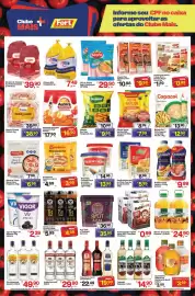 Tabloide Fort Atacadista Página 3: Tradicional - pão de queijo €8,99, Power - bebida láctea 3 corações €5,99