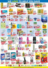 Elite Cash & Carry catalogue Page 4: Domestos Liquid Bleach €28,99, SATUR Adult Linen Savers €39,99