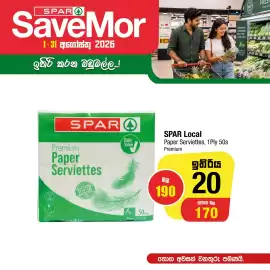 Spar Savemor catalogue Page 6: SPAR Premium Paper Serviettes €170,00