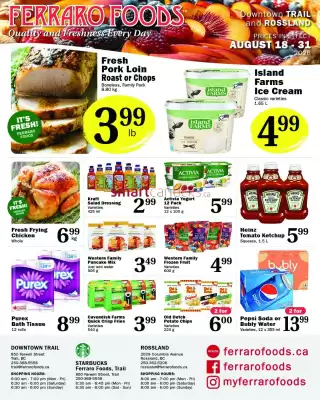 Ferraro Foods flyer (valid until 31-08)