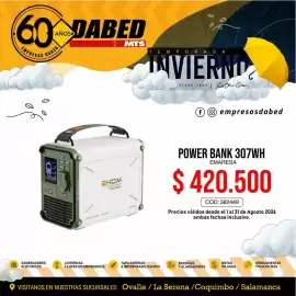 Catálogo Dabed Página 3: Power - bank 307wh €420.500,00