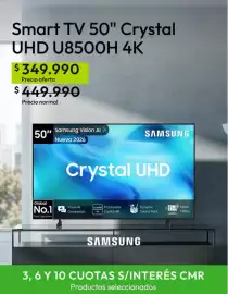 Catálogo Falabella Página 17: Samsung - smart tv 50 crystal uhd u8500h 4k €349.990,00