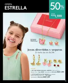 Catálogo Ésika Página 103: Fino esmalte con glitter y perlas finart €1.199,00, Set tiny wings (collar + aretes) €1.399,00