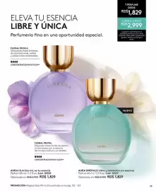 Catálogo Ésika Página 29: Aura emeralo libre y romónica en sesencia €1.829,00