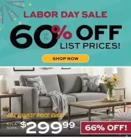 Slumberland Furniture weekly ad week 36 Page 1