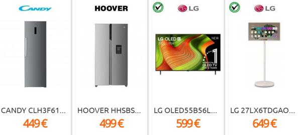 Folleto Eureka Electrodomésticos semana 34 Página 2: Candy - clh3f61 €449,00, Lg - 27lx6tdgao €649,00