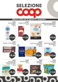 Volantino Coop Pagina 18: Coop filetti di platessa €3,00, Coop crackers integrali €2,00