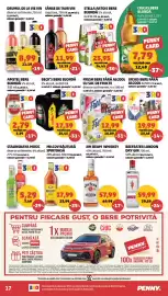 Catalog Penny săptămâna 34 Pagină 17: Sânge de Taur vin roșu/rose €11,99, Fresh bere fără alcool cu suc de fructe €12,99