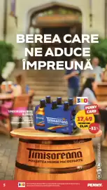 Catalog Penny săptămâna 34 Pagină 5: Timișoareana Bere Blondă €17,49