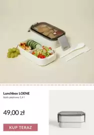 Homla gazetka tydzień 34 Strona 9: Lunchbox Homla Loene biały piętrowy €49,00