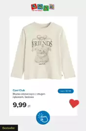 Smyk gazetka tydzień 34 Strona 5: Bluzka dziewczęca z długim rękawem Cool Club beżowa €9,99