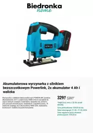 Biedronka gazetka Strona 5: Akumulatorowa wyrzynarka z silnikiem bezszczotkowym Powerlink €329,00