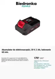 Biedronka gazetka Strona 6: Akumulator do elektronarzędzi 20 V 2 Ah ENERGIZER €179,00