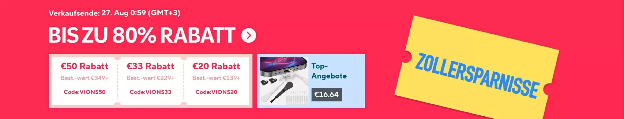 AliExpress (gültig bis 27-08)