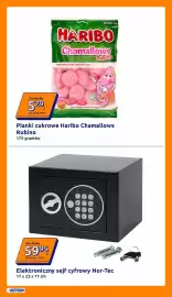 Action gazetka tydzień 34 Strona 2: Elektroniczny sejf cyfrowy Nor-Tec €59,95, Pianki cukrowe Haribo Chamallows Rubino €5,29