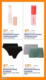Action gazetka tydzień 34 Strona 29: Olejek do ust z miodem The Beauty Dept €4,88, Bezszwowe stringi Sensabelle €8,59
