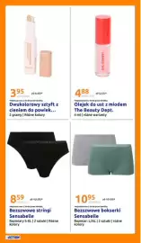 Action gazetka tydzień 34 Strona 29: Olejek do ust z miodem The Beauty Dept €4,88, Bezszwowe stringi Sensabelle €8,59