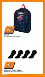 Action gazetka tydzień 34 Strona 34: Plecak Spider-Man 48 x 28 x 12 cm €19,95, Skarpetki stopki Kappa €9,95