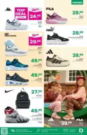 Deichmann Flugblatt Seite 3: sa TOP DEAL Exklusiv für PLUS-KUNDEN 34.99 FILA 24.99 KINDER KP8020 Gr. 31-36 1814 6054 D+
