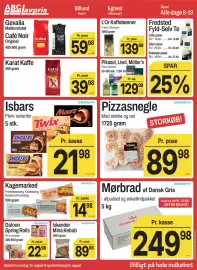 ABC Lavpris tilbudsavis uge 34 Side 8: Mørbrad af Dansk Gris €249,98, Isbars €21,98