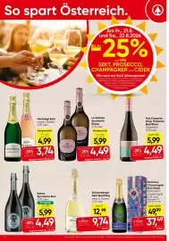 Spar Flugblatt woche 34 Seite 2: La Gioiosa Spumante Rosea €4,49, Hochriegl Sekt €3,74