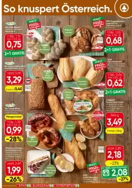Spar Flugblatt woche 34 Seite 7: Natur pur Bio-Laugenbreze €0,99, S-Budget Plunder-Nuss-Kipferl €3,49