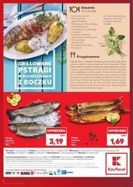 Kaufland gazetka tydzień 34 Strona 2: Pstrąg tęczowy patroszony 100 g €3,19