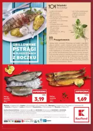 Kaufland gazetka tydzień 34 Strona 2: Pstrąg tęczowy patroszony 100 g €3,19