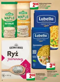Dino gazetka tydzień 34 Strona 20: Wafle ryżowe Kupiec naturalne €2,39, Makaron Lubella świderki €3,79